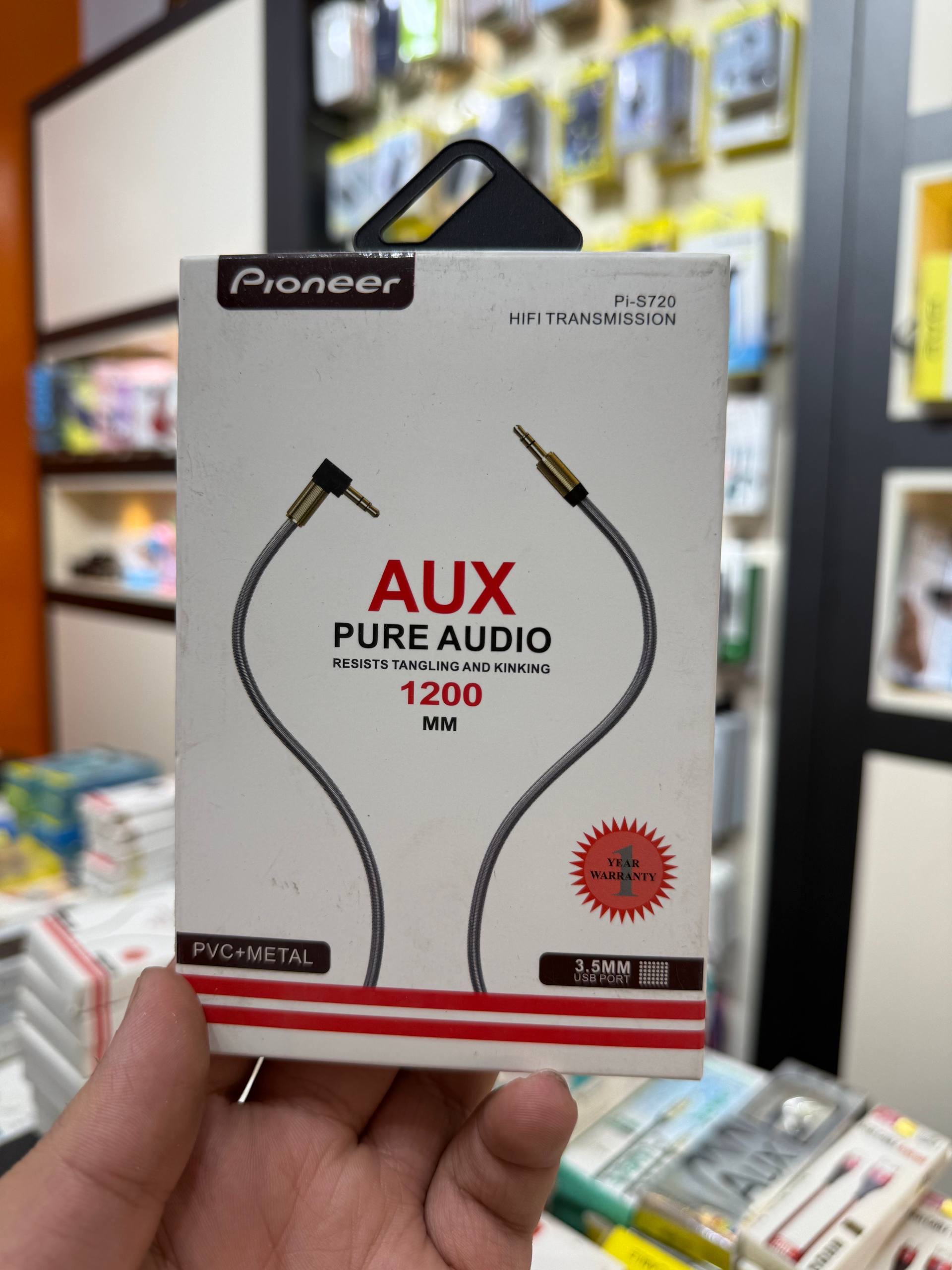 کابل Aux پایونیر مدل Pi-S720 طول 1.2 متر