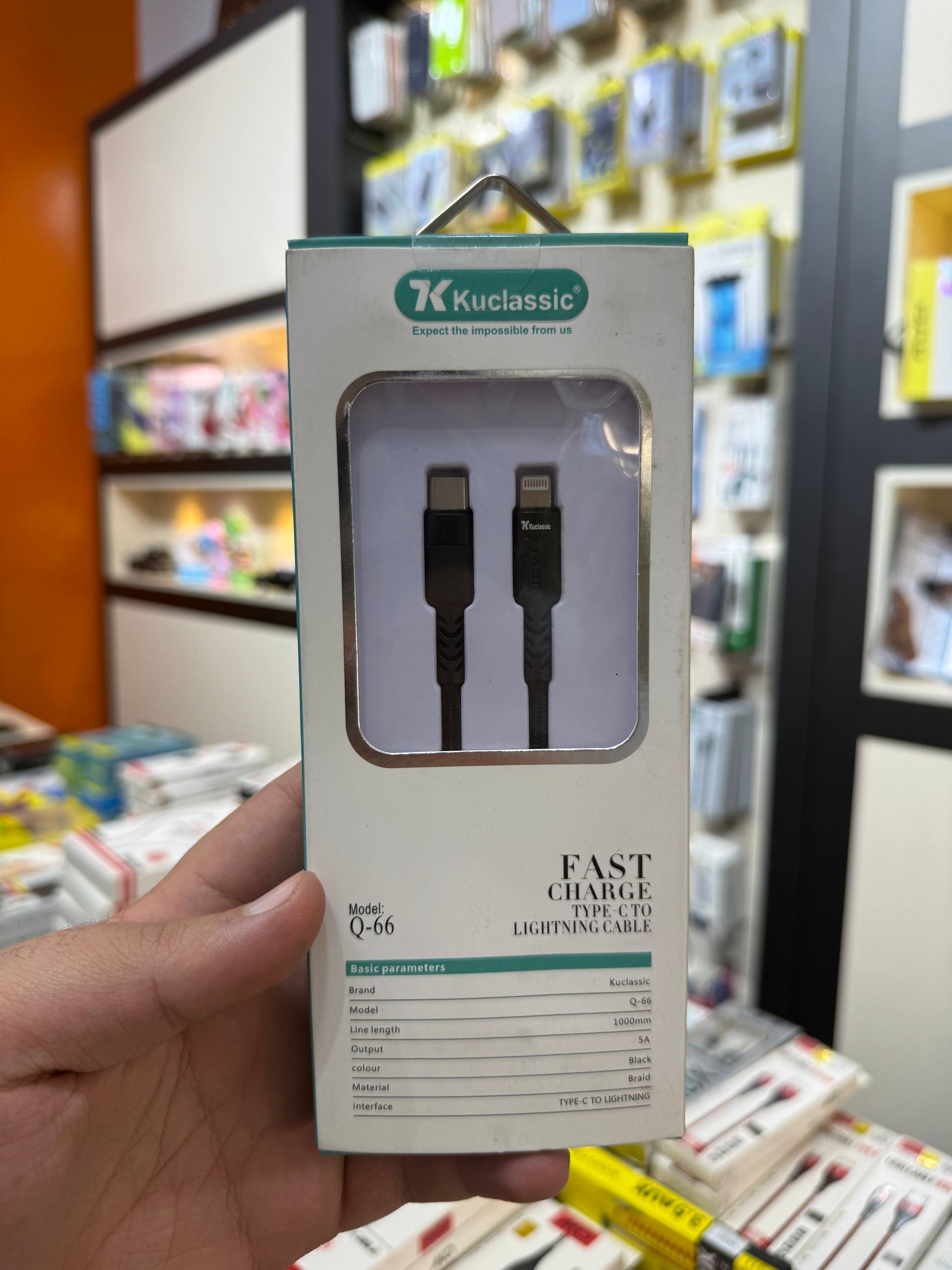 کابل pd آیفون کوکلاسیک مدل fast-5A طول 1 متر